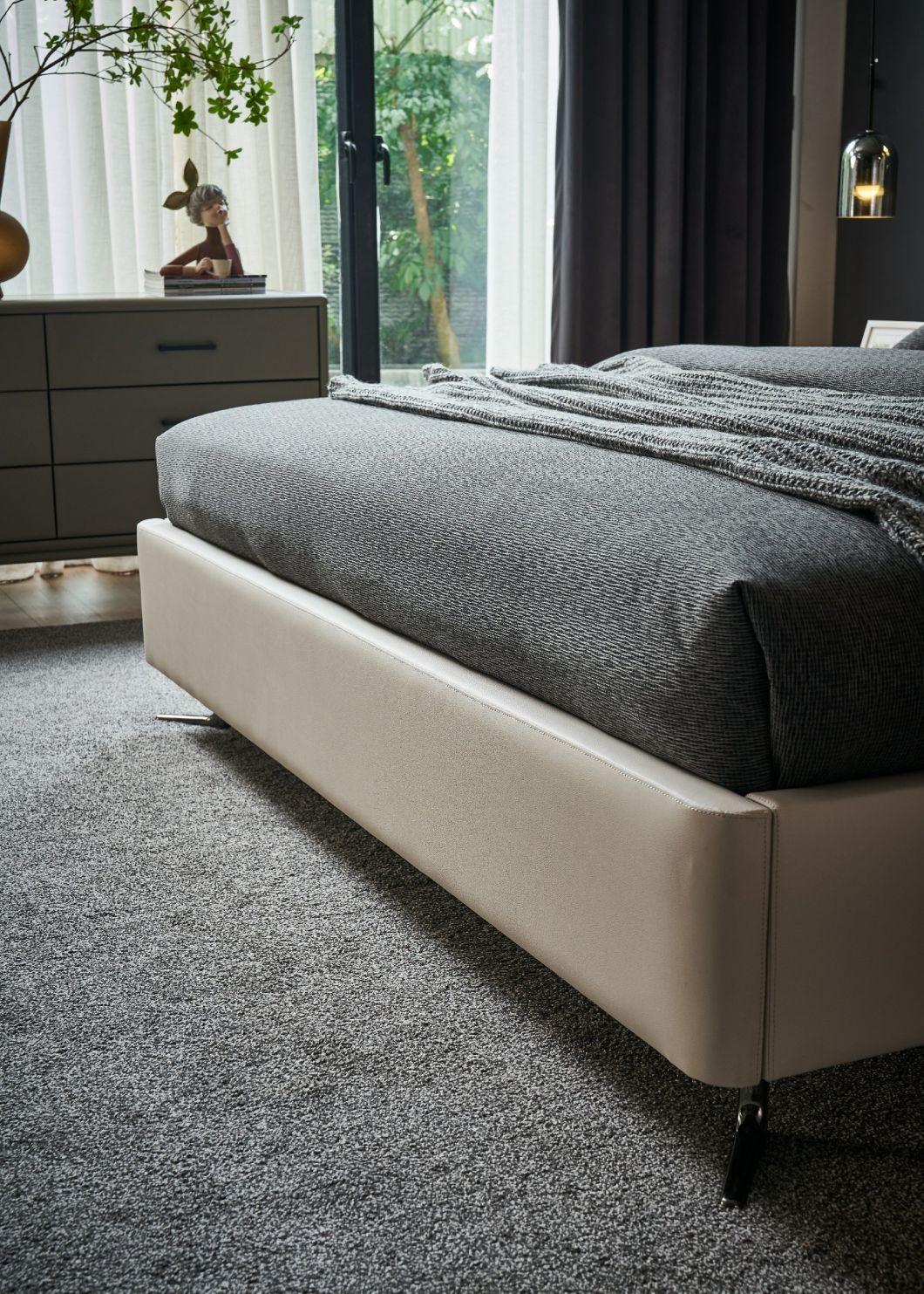 Modern Bedroom Furniture Beds Genuine Leather Bed King Size Bed Single Bed Gc2116