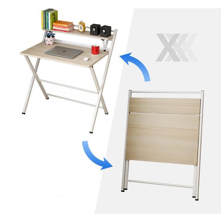 Student School Computer Desks Office Furniture Wooden Simple Folding Study Desk