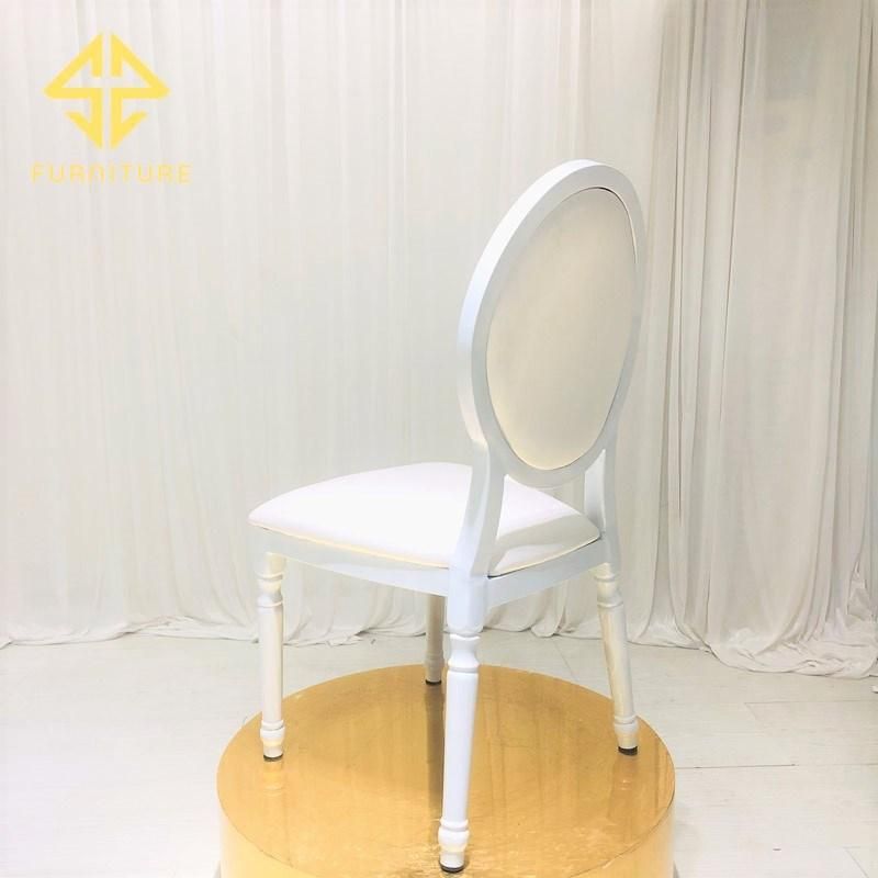 Modern White Metal Wedding Chairs for Event Hotel Banquet Use