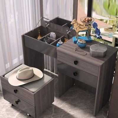 Vanity Makeup Wooden Dressing Table Modern Dresser with Mirrors