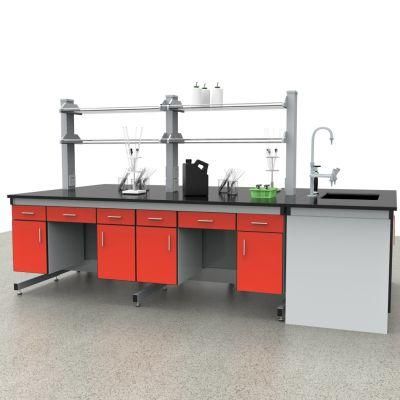 Factory Hot Sell Pharmaceutical Factory Steel Stainless Steel Lab Bench, Durable Bio Steel Laboratory Table Furniture/