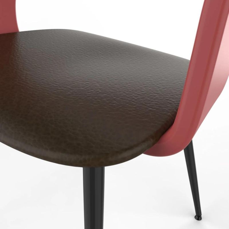 Modern Design Welding Wood PU Dining Chair for Home Hotel Restaurant Dining Chairs