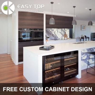 Contemporary Modern Quartz Stone Tall Cupboard Melamine Wine Bar Kitchen Cabinets Furniture