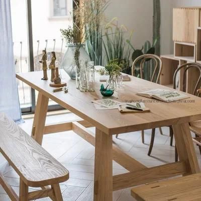 Nature Solid Wood Furniture Solid Wood Table Solid Timber Table All in Wooden Furniture