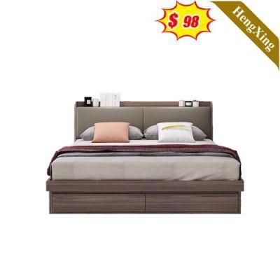 Luxury Wooden Modern Home Bedroom Furniture Storage Leather King Size Beds