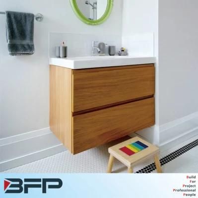 Modern Finger Pull Design Wooden Vanity Cabinet Home Furniture Bathroom for Sale