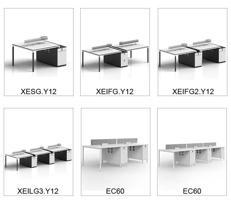 High Quality Modern Design Office Furniture Three Seat Office Desk