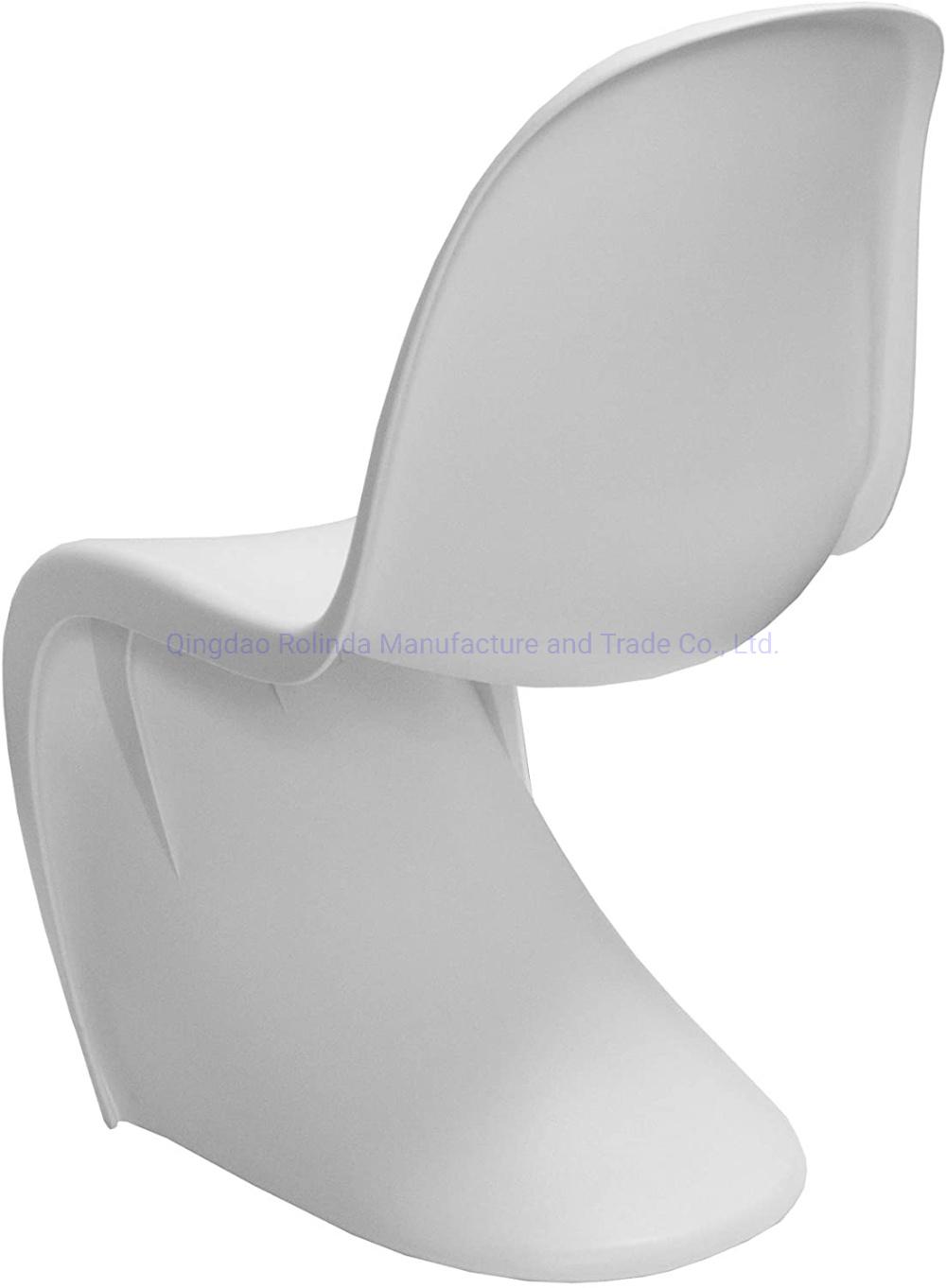 Heavy Duty Modern Indoor Stackable S Shape Colored PP Polypropylene Plastic Dining Panton Chairs