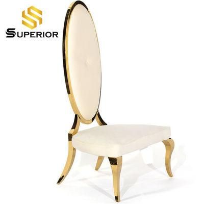 Hotel Banquet Gold Dining Chair for Wedding Bride and Groom