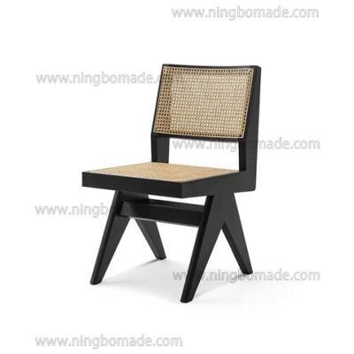 Elegant Rattan Upholstery Furniture Black South Elm and Nature Rattan Office Chair