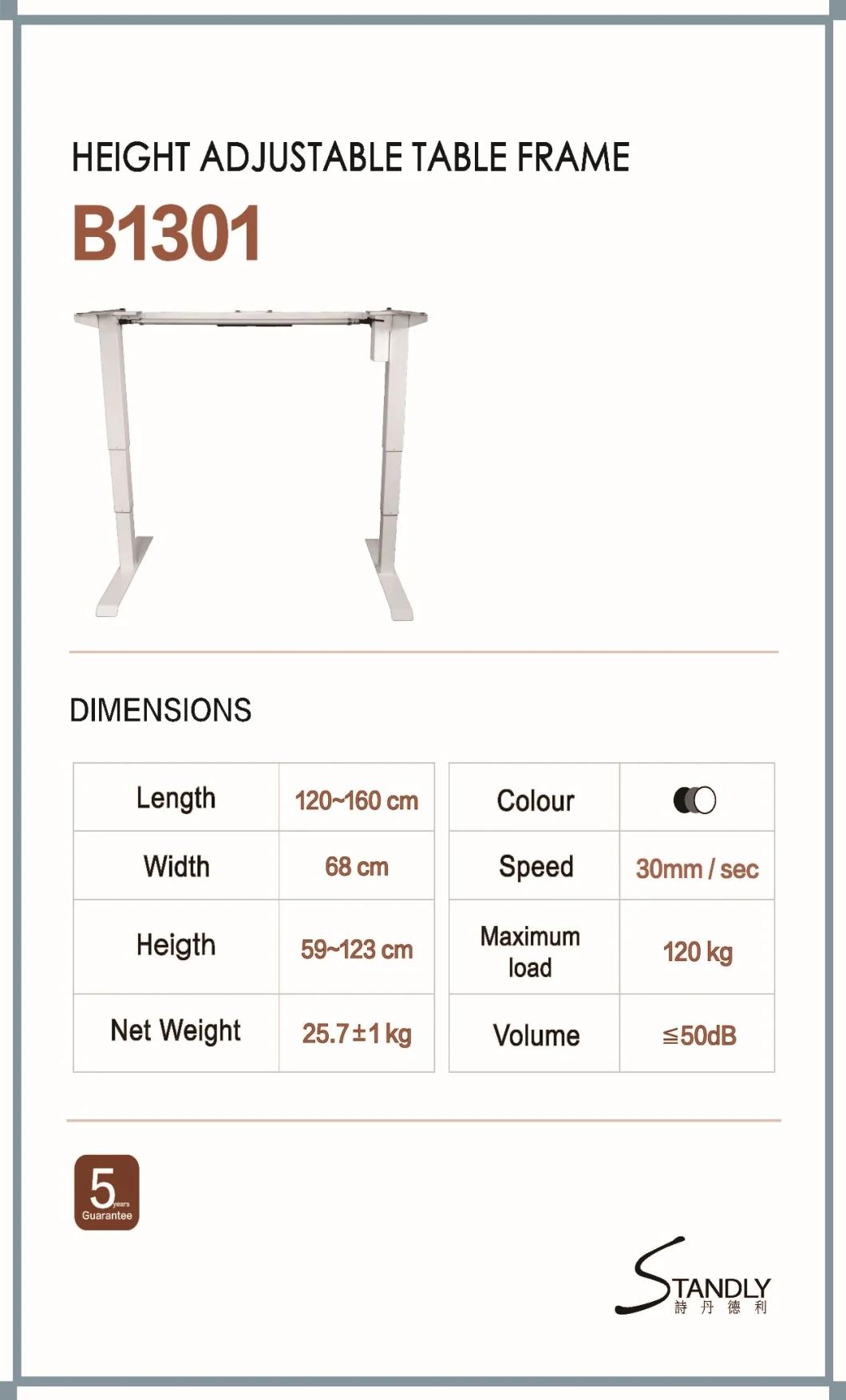 Double Motor Three Section Tube Double Column Office Electric Lifting Table