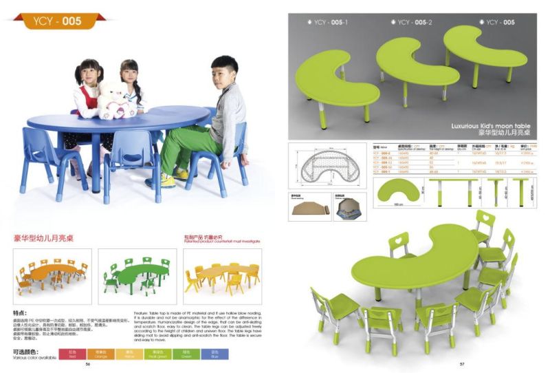 Kids Table with Metal Frame, Preschool and Kindergarten Children Table