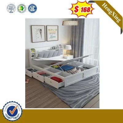 Modern Style Home Furniture Bedroom Set Solid Wooden Frame King Size Double Bed