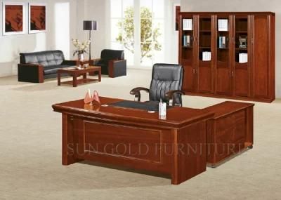 High Quality Wooden Office Desk Modern High Gloss L Shape Bureau Furniture (SZ-OD514)