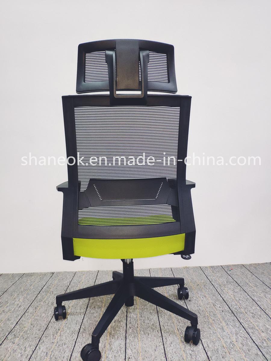 Factory Price Adjustable High Back Fabric Mesh Office Chair (6112A)