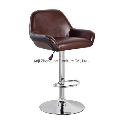 Height Adjustable Metal Modern Lounge Furniture Bar Chair Stool (ZG18-033)