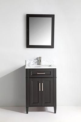 China Factory Modern Bathroom Cabinet with Marble Top with Ceramic Sink