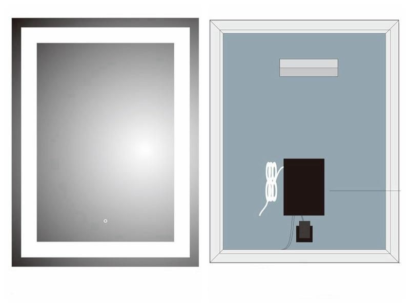 High Quality Wall Mounted Round Shape Frame Frameless Touch Sensor Bathroom LED Mirror