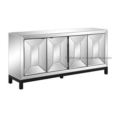 Vintage Luxury Cabinet Sideboard Buffet Mirrored Furniture for Home