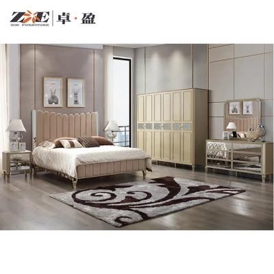 Middle East Luxury Home Furniture MDF King Size Bedroom Set