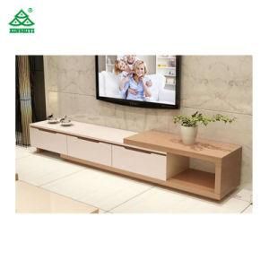 Environmental Flat Screen TV Console Cabinet Elegant Piano Paint Process