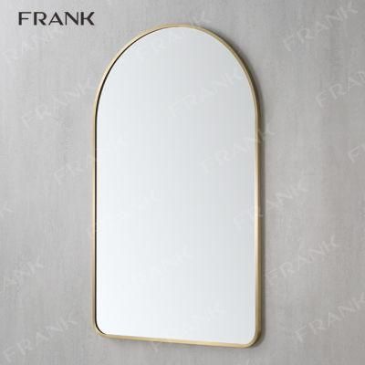 Custom Light Metal Frame Bathroom Mirror Glass for Hotel