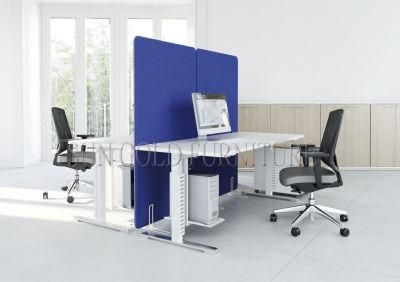 Enterprise Adjustable Office Sit-Stand Computer Desk with Fabric Partition (SZ-WS696)
