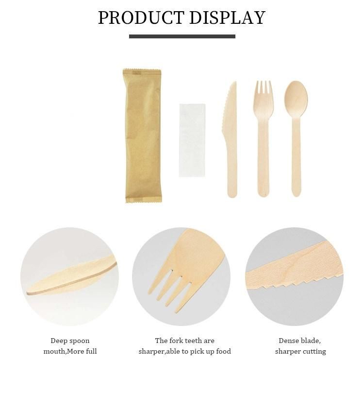 Wood Cutlery Sets Wooden Modern Flatware Sets Hot Selling Use in Hotel Restaurant Dining Table