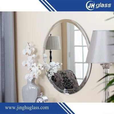 Wall Mounted Modern Oval 3-6mm Copper Free Bathroom Mirror