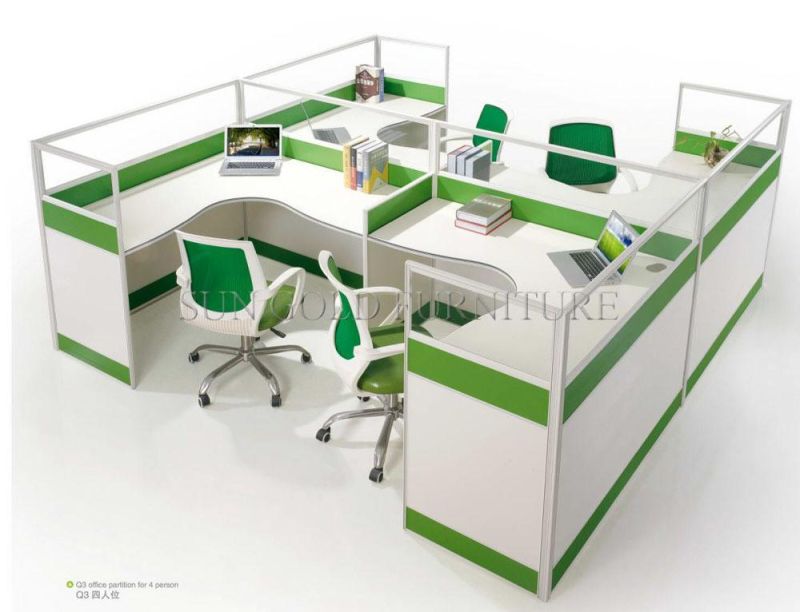 Modular Workstition Wooden Cubicle Computer Table Office Desk (SZ-WS108)