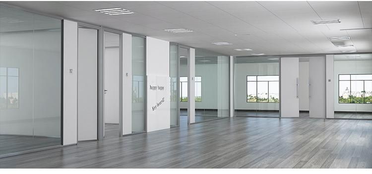 Wholesale Modular Glass Wall Metal Partition Manufacture Indoor Glass Glazed Wall Soundproof Office Furniture