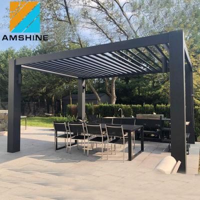 Modern Pergola Aluminum 4X3 Outdoor Garden Gazebo 8 X 12 Electric Pergola Louvre Chinese Garden Gazebo Manufacturers