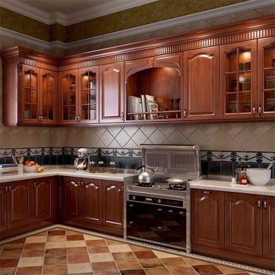 Custom Wholesale Hight Quality Kitchen Furniture Modern Red Color Kitchen Cabinets