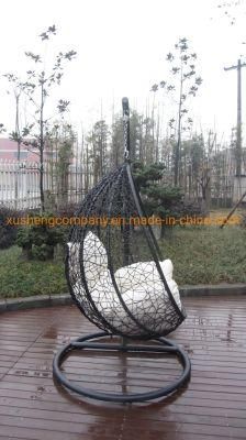 Hot Selling Modern Style Garden Rattan Egg Swing Chair with or Without Cushion Hanging Chair