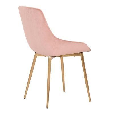 Modern Hotel Dining Chair with Velvet Fabric