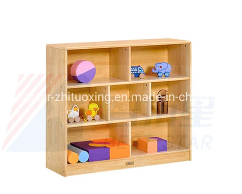 Children School Classroom Furniture, Kids Nursery Toy Storage Cabinet, Preschool and Kindergarten Day Care Wood Book Cabinet, Baby Storage Cabinet