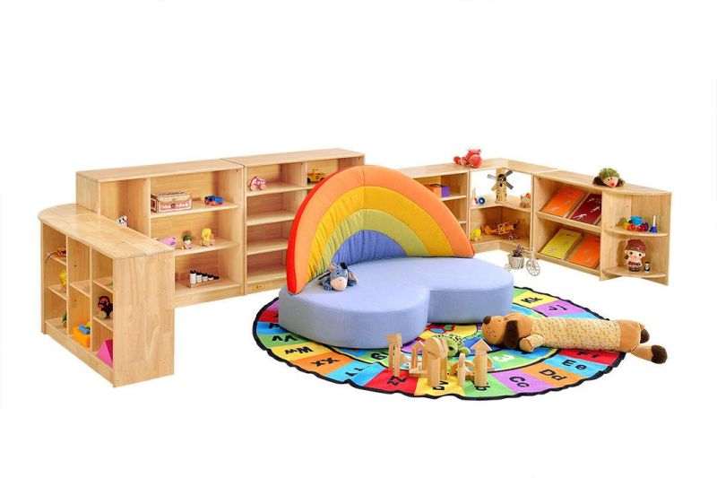 Preschool Display Wooden Kids Rack