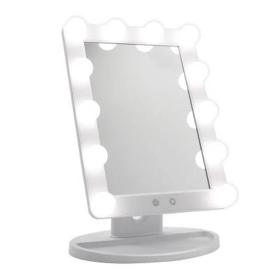 Hollywood Table Cosmetic Makeup LED Mirror with 12PCS LED Light Bulbs