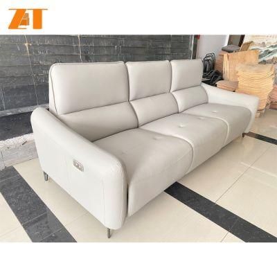 Real Genuine Leather Living Room Sofa Contemporary Couch Modern Upholstered Furniture Set for Home