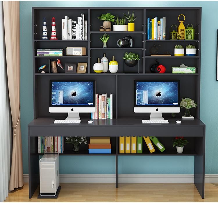 Modern Child Wooden Bookcase with Study Table Set /Computer Desk Customized