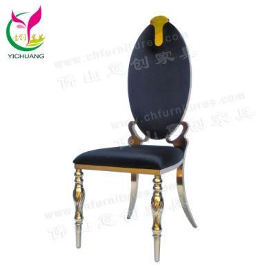 Ycx-Ss61 Black Velvet Luxury Stainless Steel Wholesale Wedding and Event Chairs