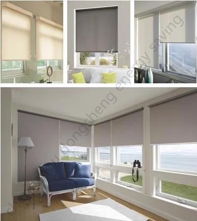 Ball Chain Manual Operation Window Roller Blind with Blackout Fabric