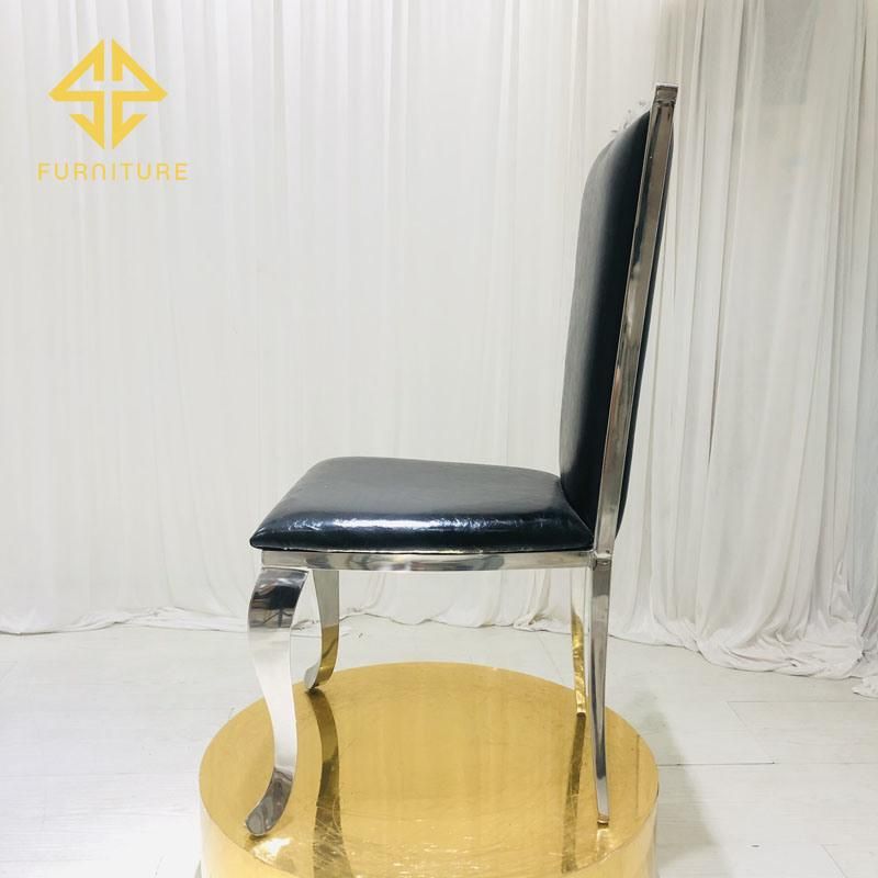 Sawa Fashion High Back Stainless Steel Chairs for Event Wedding Hotel Banquet