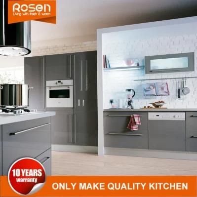 Modern New Style Gray Painted Lacquer Kitchen Cabinets Furniture