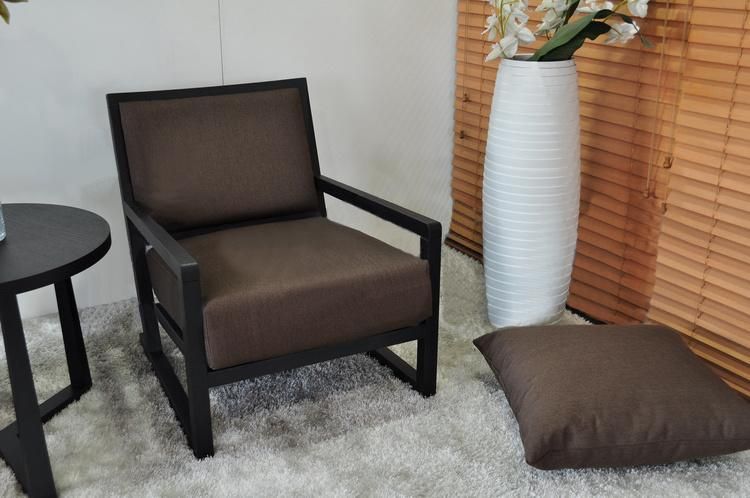 Solid Wood Lounge Chair Leisure Fabric Sofa Chair Nordic Hotel/Home Furniture Set