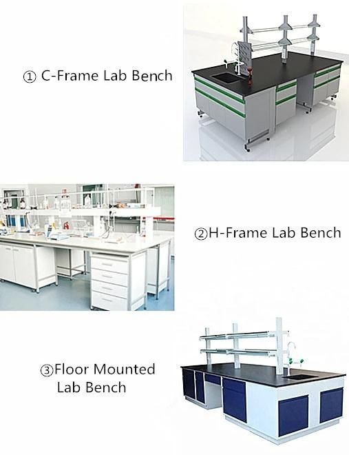 Hot Sell Factory Direct Chemistry Steel Lab Furniture with Sheet, Factory Direct Sale Bio Steel Epoxy Resin Lab Bench/