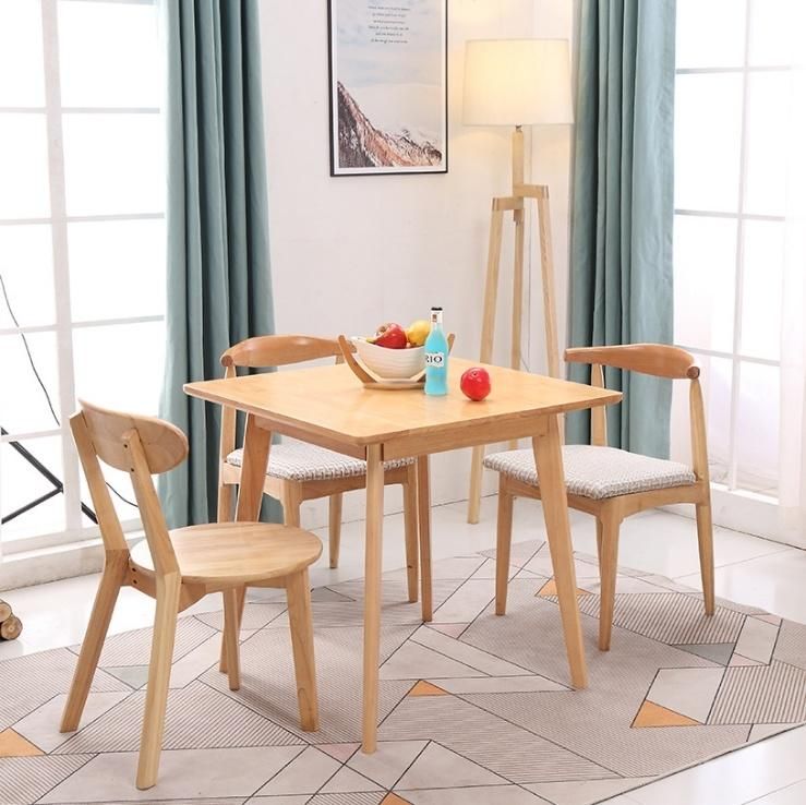 Solid Wood Square Table for Dining Room