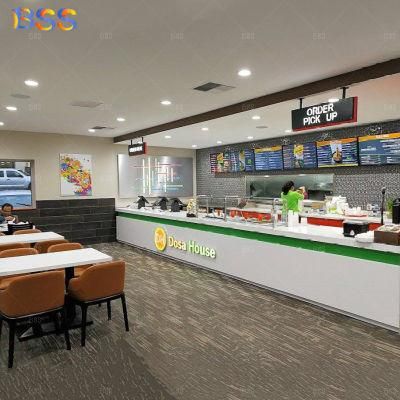 Food Court Counter Restaurant Fast Food Court Service Bar Counter