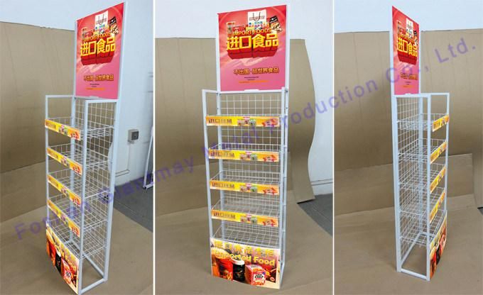 Giantmay Modern Snack Shelf Biscuits Stand Metal Wire Display Rack