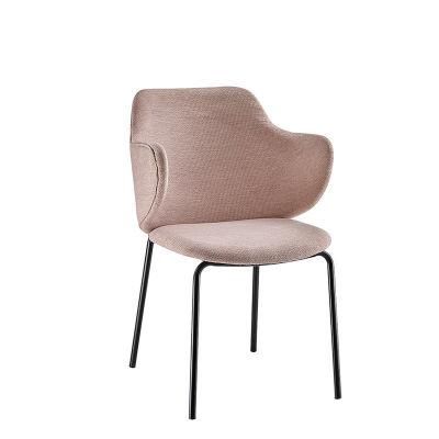 Furniture Design Classic Dining Room Metal and Fabric Upholstered Restaurant Chair Dining Chair